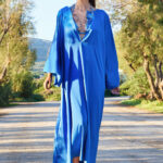 kaftan in blue color