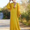 kaftan in gold color