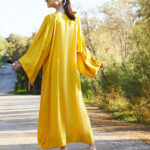 kaftan in gold color