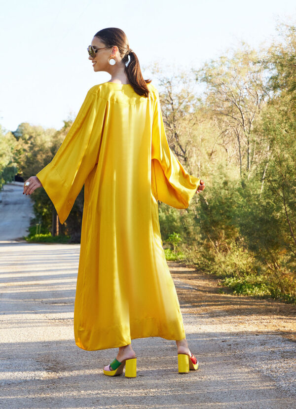 kaftan in gold color