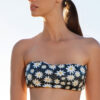 sequins strapless top in margarita design