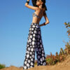 wide leg trousers in margarita design